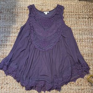 Sleeveless Purple Top by Ultra Pink